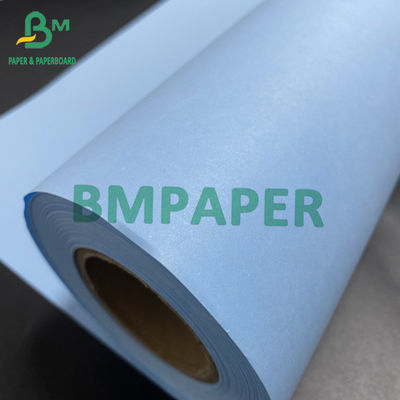 Rolo de Papel Plotter Azul Papel Plano de Dois lados Personalizado Largura 50m 100m 150m comprimento