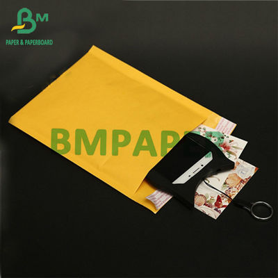 80gm Rollos de papel Kraft dourado para papel de envelope Bolsas de bolha Express 787mm 1092mm