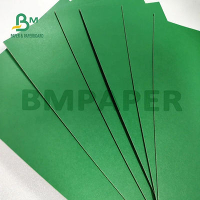 1MM 2MM Cartões de cor de cartão laminado verde para caixa cosmética