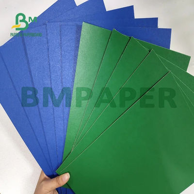 1MM 2MM Cartões de cor de cartão laminado verde para caixa cosmética