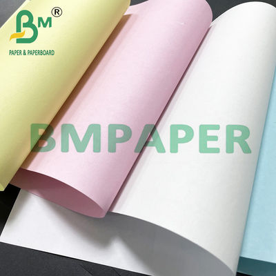Papel de cópia NCR impresso branco / rosa / amarelo para extrato bancário