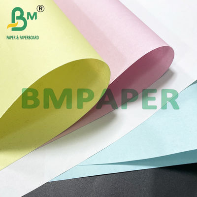 Papel de cópia NCR impresso branco / rosa / amarelo para extrato bancário