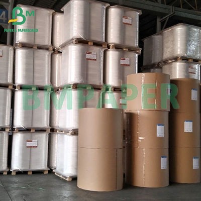 30 gm 60 gm Papel Kraft Branco Brilhante de Lado Único de Grau Alimentar Para Produtos de Embalagem
