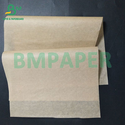 Papel de embalagem de qualidade 40gm Castanho Greaseproof Waterproof para embalagens de hambúrgueres