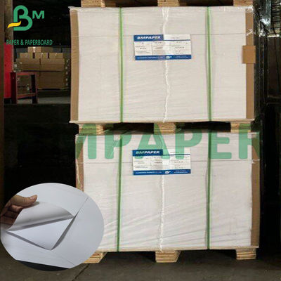 Papel adesivo de PP branco de 75um com papel brilhante de revestimento de 80g