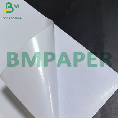 Papel adesivo de PP branco de 80um com papel brilhante de 80g para impressão a laser