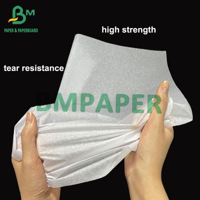 14g 15g 17g Papel de tecido Impressão Papel de embalagem de vestuário branco Papel à prova de umidade