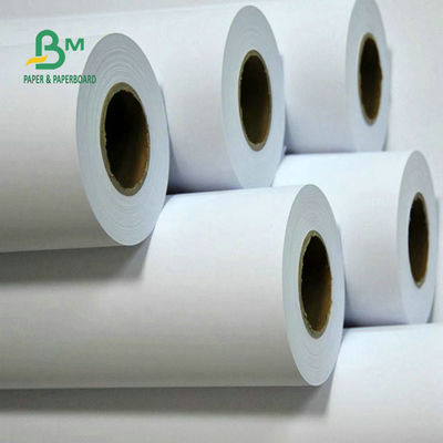 108 gramas 128 gramas 610 mm 914 mm Impressão a jato de tinta revestido CAD Plotter Paper Roll para desenhos de engenharia