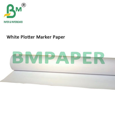 45gsm Width 1.62m Plain White Plotter Marker Paper para Produções de Roupas