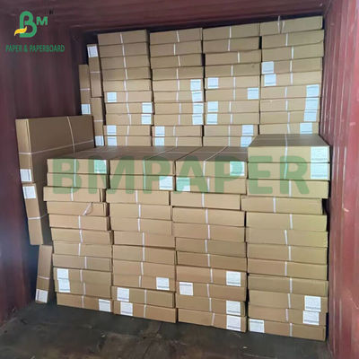 Rolo de papel branco não revestido de formato largo de 20LB para impressoras a jato de tinta de 24&quot; x 150&quot;
