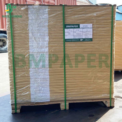 Papel de rosto de rótulo revestido de um lado C1S Brilhante 90 gm Para a indústria de rotulagem