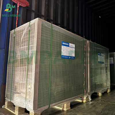 Papelão verde laminado brilhante Grão traseiro 1,2 mm 1,4 mm para pastas
