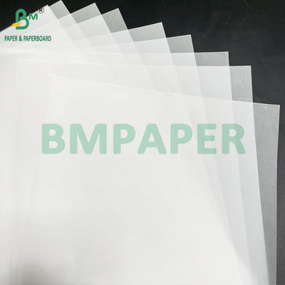 50 83 GSM Rolo de papel de transferência branco semitransparente liso 880 mm x 40 m