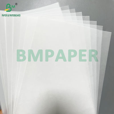 50 83 GSM Rolo de papel de transferência branco semitransparente liso 880 mm x 40 m