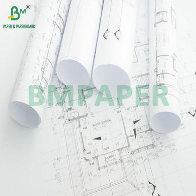 24' x 300ft 2' Core Inkjet Paper Bond Roll para Impressão Plano de Layout