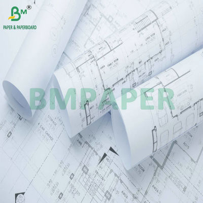 36' x 500ft 3' Core Format CAD Inkjet Paper Roll para Impressão de Planos Arquitetônicos