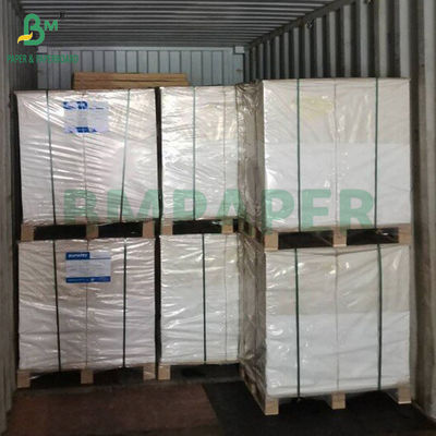 Bom efeito de impressão Suave 300gm + 15g PE revestido Papelão Branco 65 x 95 cm