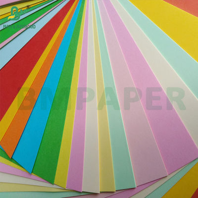Papel branco e colorido não revestido 70 gm 80 gm Papel artesanal de cópia a cores