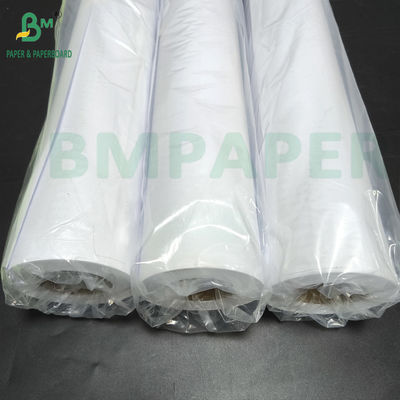 Papel de desenho em rolo branco 20# 48 In X 50 Yds CAD Bond Paper não revestido