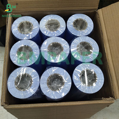 20LB 24 &quot;Lado único azul violeta brilhante CAD Plotter Engenharia Bond Papel rolos