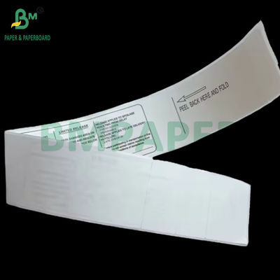 70gm Etiqueta térmica de avião Adesivo de bagagem Papel 53.9cm X 5.5cm