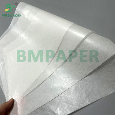 Papel revestido com cera à prova de óleo, de 35 gramas, branco, imprimível, para embalagem de sanduíches