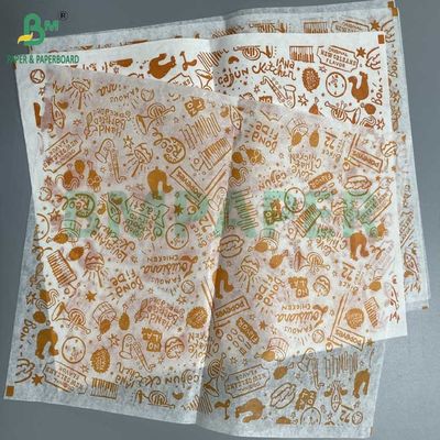 40 g 50 g Papel revestido por cera de um lado Papel de embalagem de qualidade alimentar Branco Preto Kraft Cor de café