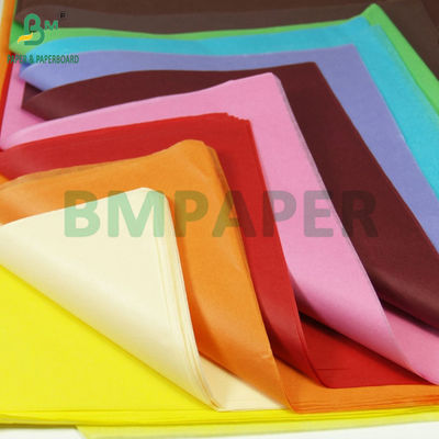 Papel de embrulho de tecido colorido para frutas de 17 gm Embalagem 50 x 70 cm Leve