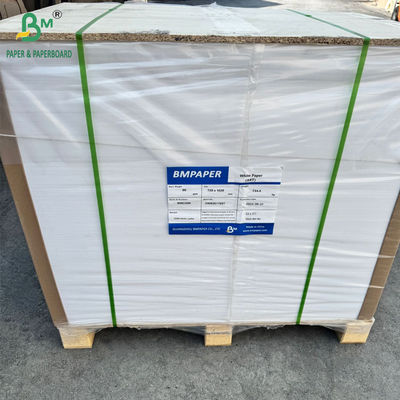 80 gm Papel de Arte Branco Brilhante revestido de um lado para rótulo de autocolante 65 x 95cm