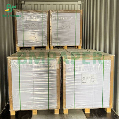 Papel sem revestimento de madeira de alta brancura 55 gm Folhas de papel de celulose virgem 100%