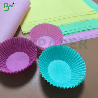 Papel de revestimento de bolinhos para assar 40 g 50 g Papel à prova de gordura de cor de café