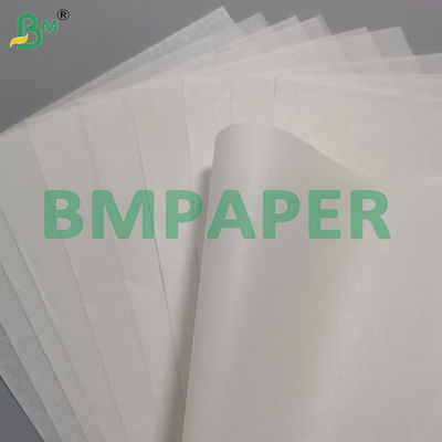 Papel de bolo revestido de silicone branco 50g Reutilizável impermeável à gordura Impermeável à água