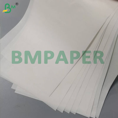 45 gm Papel branco à prova de gordura Papel de embalagem encerado 80 * 110cm