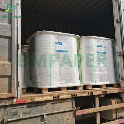 34 mm x 6000 m Rolo de papel MG branco 25 g 26 g Para embrulhar canudos de plástico