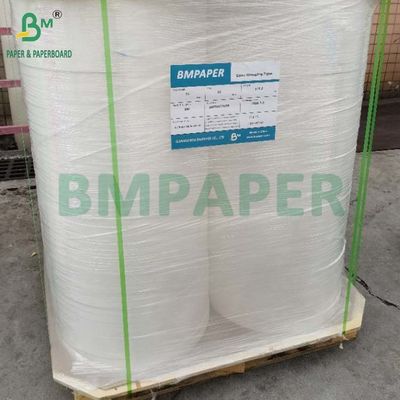 34 mm x 6000 m Rolo de papel MG branco 25 g 26 g Para embrulhar canudos de plástico