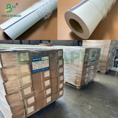 Rolo de papel gráfico branco de 80 gramas 1220 mm de largura x 150 m de comprimento 3 "Core embalagem de cartão OEM