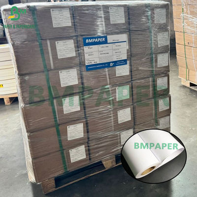 Rolo de papel gráfico branco de 80 gramas 1220 mm de largura x 150 m de comprimento 3 "Core embalagem de cartão OEM