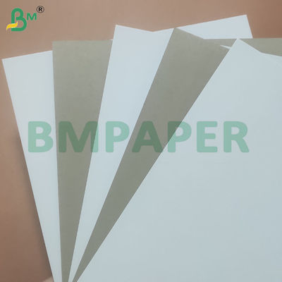 Cartão duplex revestido de papel branco de fundo cinzento para fabricação de caixas