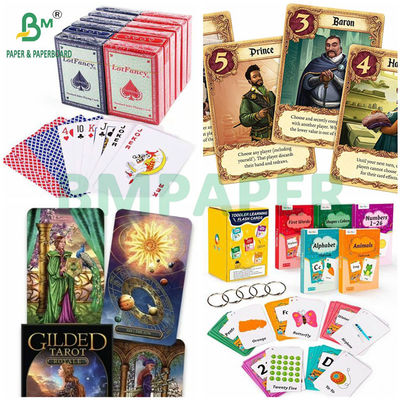 Papel de cartas de jogo C2S de núcleo preto 280g 290g 300g para impressão de cartas de tarô