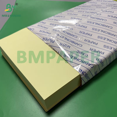 75 gr 78 gr Papel sem carbono CF Amarelo CFB Letras azuis Tamanho 216x279mm Imagem Preto