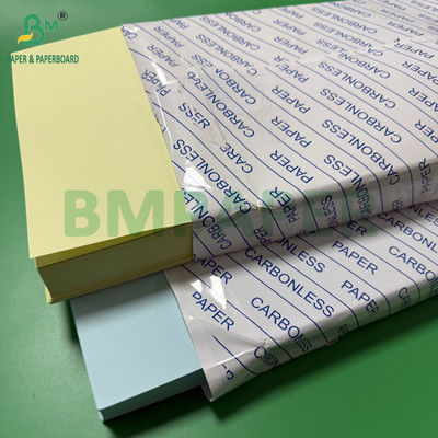 75 gr 78 gr Papel sem carbono CF Amarelo CFB Letras azuis Tamanho 216x279mm Imagem Preto