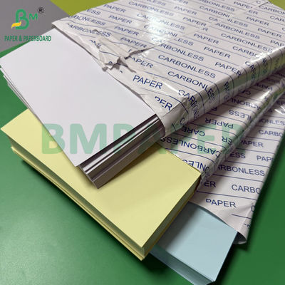 75 gr 78 gr Papel sem carbono CF Amarelo CFB Letras azuis Tamanho 216x279mm Imagem Preto