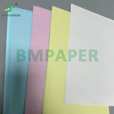 Branco CB Amarelo CF 75grs 78grs Branco Papel NCR sem Carbono 8,5&quot; X 14&quot; Imagem preta