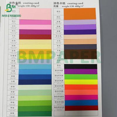 Cartão de revestimento 130gm - 400gm rolos de cartão colorido