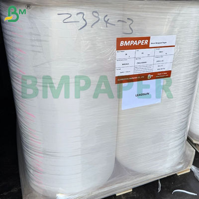 Logotipo personalizado Impresso Biodegradável 28gm Papel de embalagem de palha branco de qualidade alimentar para embalagens individuais de palha de bebida