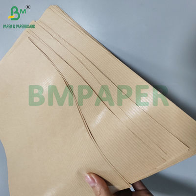 Papel de artesanato marrom com nervuras para embrulho de presentes resistente a lágrimas 70 x 100 cm