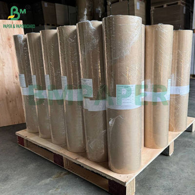 60 gramas 30 polegadas Largura 1 Lado MG Papel Kraft de Faixa Castanho Pura Para Embalagem