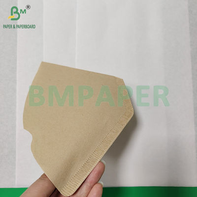 50 gm Papel de filtro de café não revestido de qualidade alimentar, branqueado e não branqueado