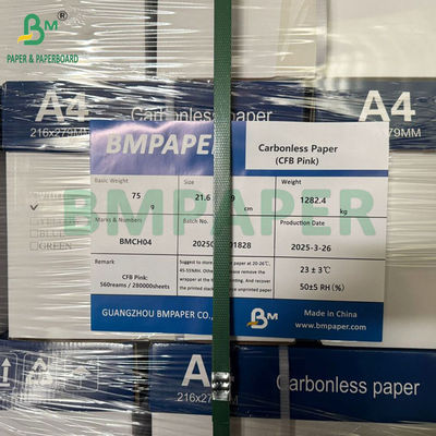 56g - 78g Cópia digital carta de papel NCR Tamanho 8/2 x 11 polegadas Imagem preto