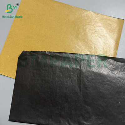 30 g Rolo de papel preto brilhante de dois lados 370 mm 420 mm para proteção de sacos de frutas